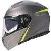 GARIBALDI Casco Modulare G100 Garibaldi (XXS, Grigio e Giallo fluo)
