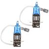 ESUPPORT E Support - 2 lampadine alogene per auto, H3, 6000 K, allo xeno, colore bianco