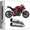 MOTOTOPGUN mivv scarico omologato cat-oem double gun inox compatibile con honda cb 1000 r 2008 2009 2010 2011 2012 2013 2014 2015 2016 2017 mototopgun