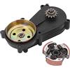 Pissente Scatola Ingranaggi Riduttore con Frizione 14T per Mini Pocket Tamburo e Alloggiamento Campana Compatibile con Moto Quad