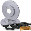 BESTPRICE ATP BESTPRICE Set freni asse anteriore incl. dischi freno ventilati Ø 262 mm + pastiglie freno anteriori, compatibile con FORD FIESTA Mk7 (HJ, HF), FIESTA Mk7 Van