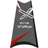 Paraserbatoio.it PARASERBATOIO SUPERIORE RESINATO ADESIVO EFFETTO 3D, PER MOTO COMPATIBILE CON BENELLI TRK 502 X Rosso
