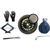 D'ANGELO 1988 Kit Ruotino di Scorta 19 compatibile con @udi a4 a5 a6 con Cric, Chiave e Sacca
