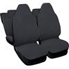 Lupex Shop Coprisedili auto compatibili per C1 prima serie dal 2005 al 2014 con poggiatesta integrato, Grigio Scuro, Prodotto Made In Italy