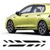 YSLR 2 pezzi adesivi per gonna a strisce laterali porta auto sportiva da corsa, per Golf 8 MK8 R Line GTI GTD GTE 2020 2021