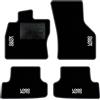 QUEMAR Tappetini Auto per Audi A3 8Y e Hybrid, Bordo Antracite, 4 Ricami | dal 2020 / Kit Tappeti Moquette e Gomma su Misura / Set 2 Anteriori + 2 Posteriori / Ricami e Colori Personalizzati