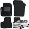 W-Parts SERIE 4 TAPPETI - TAPPETINI IN MOQUETTE NERI PER VW UP dal 2011 - NON ELETTRICA