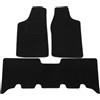 J&J AUTOMOTIVE Tappetini in Tessuto per Opel Frontera B 1999-2004, Set da 4 Pezzi Anteriori e Posteriori, di Velluto su Misura, Antiscivolo, Colore Nero