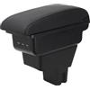 YJYWZH Bracciolo Centrale per Citroën C3 (2024 2025) con Porta USB-C Doppio Vano Portaoggetti, Coperchio Scorrevole, Design Integrato