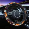Mexpekil Coprivolante universale per auto con motivo floreale messicano, antiscivolo, accessorio decorativo per auto, adatto alla maggior parte delle auto (38 cm), confezione da 1