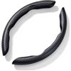 MYYULONG 1 Paio di Coprivolante Auto per Ford Tourneo Courier 2023-2024 2025, Antiscivolo Traspirante Segmentato Copri Volante Protezione Custodia Volante,Bla-CK