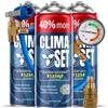 Clima Set ClimaSet R1234yf gas di ricambio per refrigerante - refrigerante per climatizzatore auto - bombola di gas 3x235 g - tubo del climatizzatore - manometro per climatizzatore - adattatore HP/LP- ECO