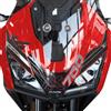 labelbike Adesivo 3D Muso Frontale Moto Morini | X-Cape 700 2025, Protezione Decorazione Frontale Resina, con Licenza Ufficiale, Carbonio Rosso Grigio, Made in Italy