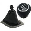 WSBOJXTH Leva Pomello del Cambio Compatibile Con Fiat per Ducato 2002 2003 2005 2006 2007 2008 2009 2010 2011 2012 2013 2014 Pomello Del Cambio Manuale Per Auto A 5/6 Marce Copri Cuffia Copri Cuffia(Style 2)