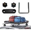 Generisch Set di staffe di montaggio per tetto, barra di carico per bagagli, staffe di montaggio, viti per portapacchi auto | Lock Nut -Hardware, staffe rimovibili, kit di fissaggio universale per casse, tasc