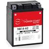 NX Batteria da moto Gel NB14-A2 / YB14-A2 / YB14A-A1 12 V 12 Ah