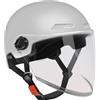 Generico Casco Mezzo - Casco Motociclismo Leggero | Apertura Rapida Stile Retro per ATV Scooter Uso Donna Uomo Giovani Appassionati Outdoor