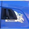 VNVIS FILERA 2 decorazioni per pannello porta in acciaio inossidabile lucido per Scania R P G L 2004-2015 Series