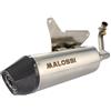MALOSSI Rennauspuff RX, per GILERA 125 Runner ST/VX'06-> /200 Runner ST/VXR'06-> 4T, LC, Argento, Silenziatore: Acciaio inossidabile, con E-Pass, con terminale in carbonio