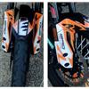 Resin Bike Adesivi Moto Compatibile con KTM 1290 Super Adventure R 2017 2020. Protezioni Laterali e Parafango Anteriore da Urti e Graffi. Kit Adesivi 3D Resinati
