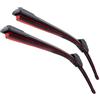 MBPBVRVAF Tergicristallo Parabrezza Per Jaguar Per S-TYPE 2002-2008 24 + 18 Tergicristalli Per Auto Lama Anteriore Spazzole Taglierina Tergicristallo Parabrezza Doppia Gomma Striscia Tergicristallo(2PCS)
