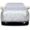 Generico Telo Copriauto Antigrandine Compatibile con Mercedes-Benz SL Class R230 SL 500,telo auto antigrandine imbottita da Esterno Impermeabile Protezione Completa(Argento)
