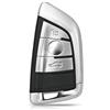 MASHRGX Guscio Chiave Per Serie 1 3 5 6 7 320 325 330 520 525 530 730 740 X1 X3 X5 X6 Guscio Di Ricambio Per Chiave Telecomando Auto MASHRGX(A 3 Buttons Silver)
