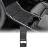 FDAIUN Kit Avvolgere Console Centrale Stile Alcantarn per Tesla Modello 3 Modello Y 2017 2018 2019 2020 Copertura Pannello Console Centrale Accessori Interni Nero
