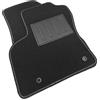 ASC Tappetini Auto Compatibili con Fiat Fiorino Cargo Van 2007-2019, Moquette con Battitacco in Gomma, Bottoni per Ancoraggio