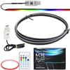Generico Striscia di RGB di auto, striscia interna LED Light - Controllo delle app multicolori, cambia il colore per abbinare il ritmo musicale all'interno della 'auto per la console centrale.