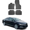 OMAC Tappetini in Gomma Compatibili con VW Passat B8 2015-2023 Tappetini Auto Gomma Nero 4tlg
