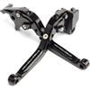 E-SPEEDMTC ESPEEDMTC per Ducati Streetfighter V4/ S/Streetfighter 848/1098/ S Modificato di CNC in Lega di Alluminio 6 stadi Lunghezza Regolabile Pieghevole Leva di Frizione del Freno (Nero)