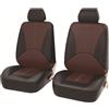 MNBHJGR Coprisedili per Auto, per Dacia Duster 2018-2023 2024 Coprisedili Auto Anteriore, Set Copri-Sedile per Guidatore e Passeggero,E Brown