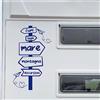 Generico Adesivo sticker camper frase frasi CARTELLO MARE MONTAGNA LAGO -caravan roulotte- accessori grafiche fiancata scegli colore cod.1975 (049 Blu Royal, cm 35 x 57)