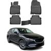 OMAC Tappetini in Gomma Tappetini Compatibili con Mazda CX-5 2017-2025 TPE Tappetini Auto Nero 4X