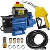 AMUR POMPA TRAVASO GASOLIO POMPA GASOLIO POMPA DIESEL POMPA RIFORNIMENTO DIESEL POMPA OLIO CARBURANTE POMPA ASPIRAZIONE Profi 600-4 da 230V, pompa con TUBO, PISTOLA e accessori di alta qualità