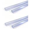 Generico 4 Paracolpi Striscia Profilo Portiera Auto Tuning Pvc Trasparente 88cm 68cm