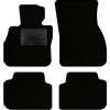 QUEMAR Tappetini Auto compatibili con Mini Clubman II F54 dal 2015/ Kit Tappeti Moquette e Gomma su Misura (Set 2 Anteriori + 2 Posteriori) / Ricami e Colori Personalizzati (0 Ricami, Bordo Nero)