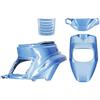 TNT KIT 5 PEZZI CARENE BLU HAWAII COMPATIBILE CON MBK BOOSTER SPIRIT - COMPATIBILE CON YAMAHA BW'S 50 '88/'03 COQUE