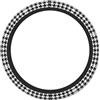 EZDLOWVBA Coprivolante nero con stampa pied de poule, per donne e uomini, antiscivolo, carino, universale, accessorio protettivo per auto, camion, SUV, 38 cm
