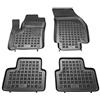 MTM Tappetini Gomma per Opel Meriva B 03.2010-06.2017 Design a Vaschetta, su Misura con Bordi Rialzati cod. 3D 5586