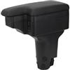 YJYWZH Bracciolo Centrale Auto Compatibile con Fiat 500 Braccioli 2012-2024, con Base di Montaggio Dedicata, 5 Porte USB, Doppio Vano Portaoggetti
