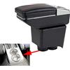 SZSS-CAR del box auto Center console bracciolo Compatibile con Volkswagen VW Polo Mk4 (9N/9N3) 2002 2003 2004 2005 2006 2007 2008 2009 Contenitore braccioli