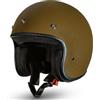 Generico CRUIZER Casco Jet Moto Scooter Glitter Bronzo (L)
