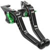 tusgt Freno Frizione Leva Per Benelli BN 125 BN 150 Per Tnt 150i BN125 Moto CNC Regolabile Frizione Leve Freno Leva Para Freno Moto(Black Green)