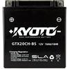 Kyoto Batteria moto Kyoto SLA GTX20CH-BS (YTX20CH-BS) AGM - Senza manutenzione - 12 V 18 Ah - Dimensioni: 150 x 87 x 161 mm compatibile con SUZUKI VLR 1800 (C109R) 1800 2008-2011