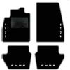 QUEMAR Tappetini Auto per Ford Puma dal 2019, Bordo Perla, 4 Ricami | anche Hybrid / Kit Tappeti Moquette e Gomma su Misura / Set 2 Anteriori + 2 Posteriori / Ricami e Colori Personalizzati