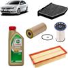 OP Kit tagliando 4 filtri + 5L olio Edge 5W-30 LL per Volkswagen Passat B7 2.0 TDI