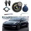 D'ANGELO 1988 Kit Ruotino di Scorta 18 compatibile con Tesla Model 3 con Cric, Chiave, Guanti e Sacca 125/80R18