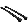 RE&AR Tuning Compatibile con Fiat Panda 2 (169) 2003-2012 BASIC Model Barre Tetto Portapacchi Auto Barre Portatutto Nero Alluminio 2 Barre